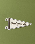 Wild Camping Club Pennant Flag Sticker