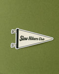 Slow Hikers Club Pennant Flag Sticker