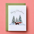 Dachshund Christmas Card