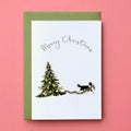 Collie Christmas Card