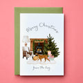 Boxer Dog Christmas Card