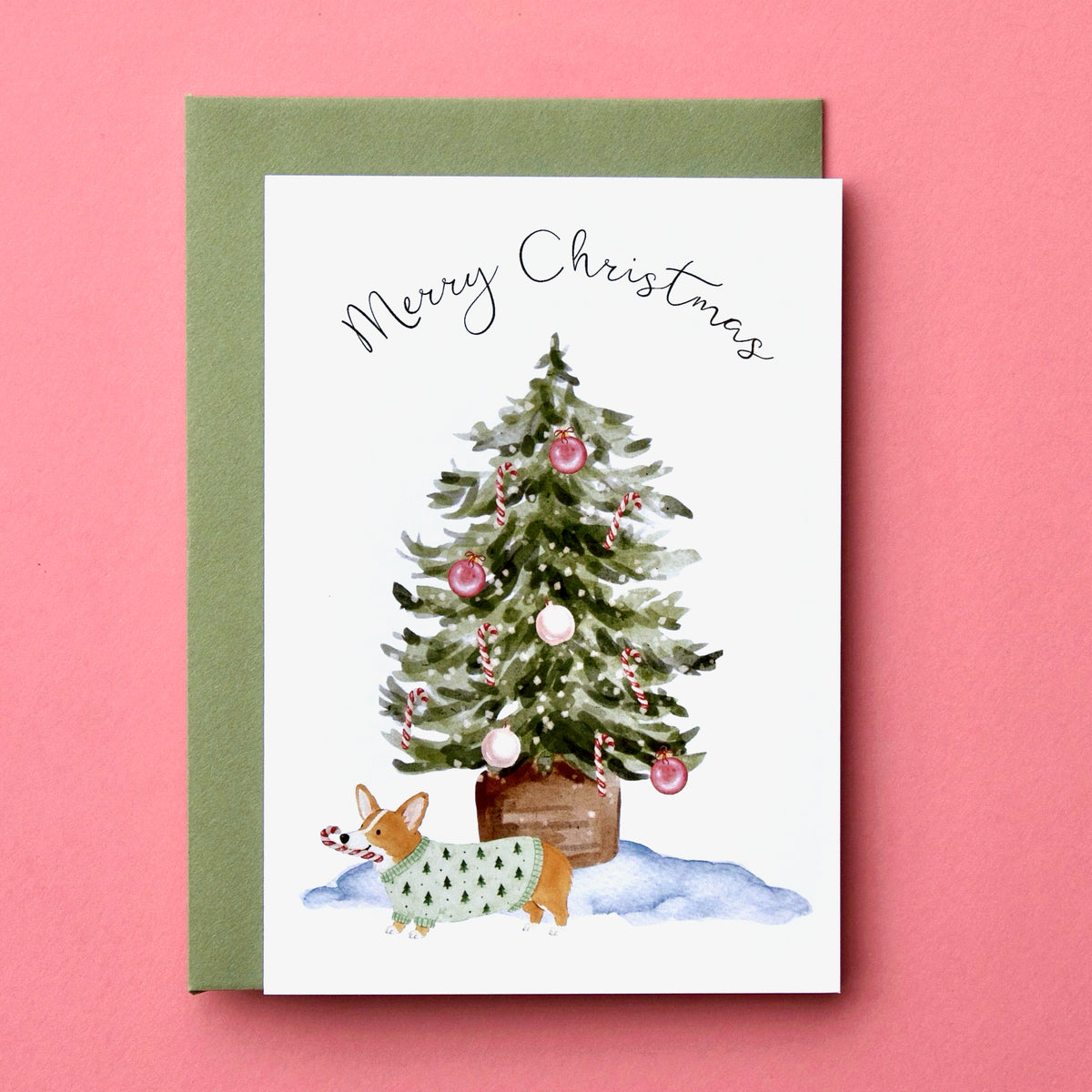 Corgi Christmas Card