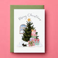 Scottish Terrier Dog Christmas Card