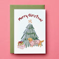 Golden Retriever Christmas Card