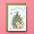 Poodle Christmas Card