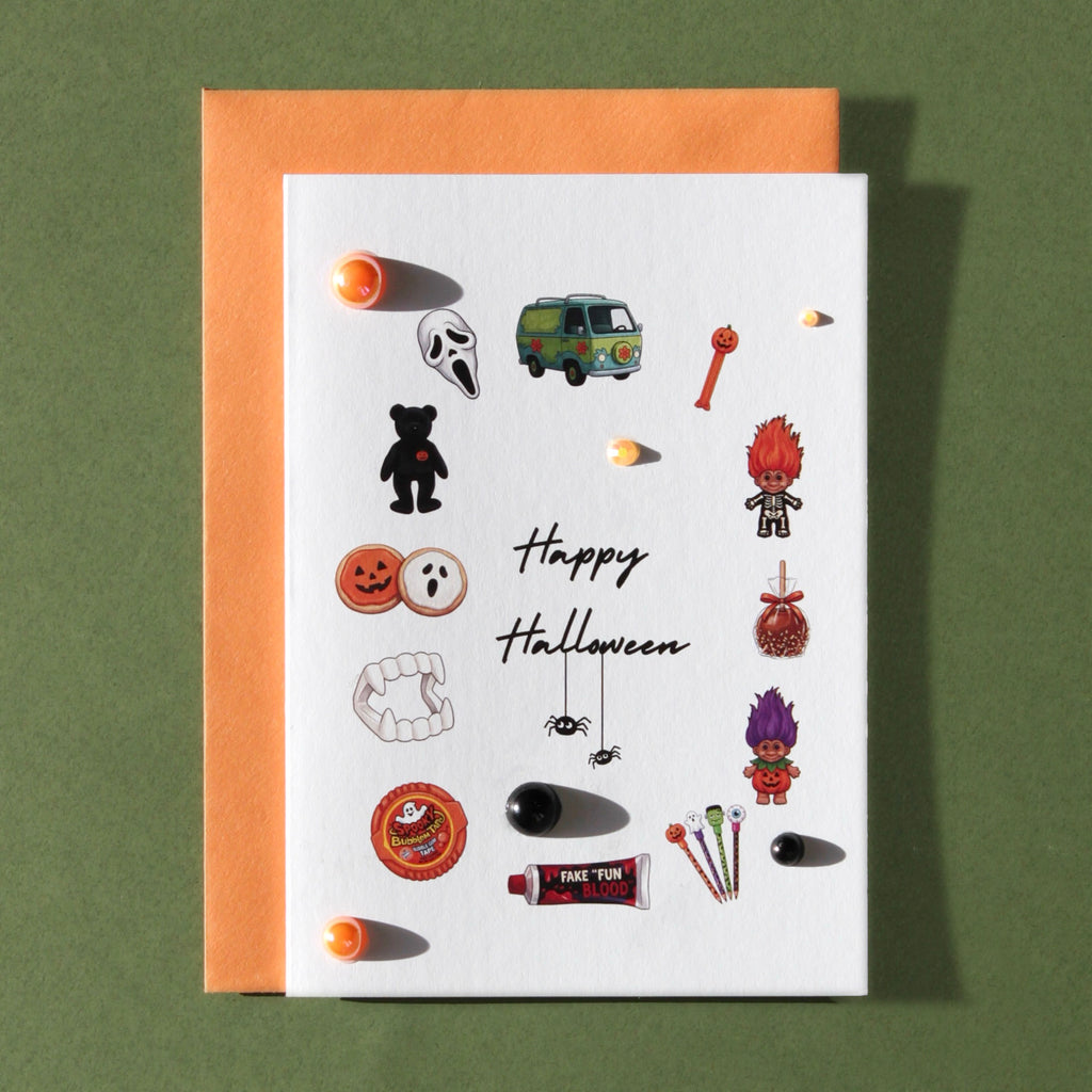 Halloween Bedazzled Greeting Card