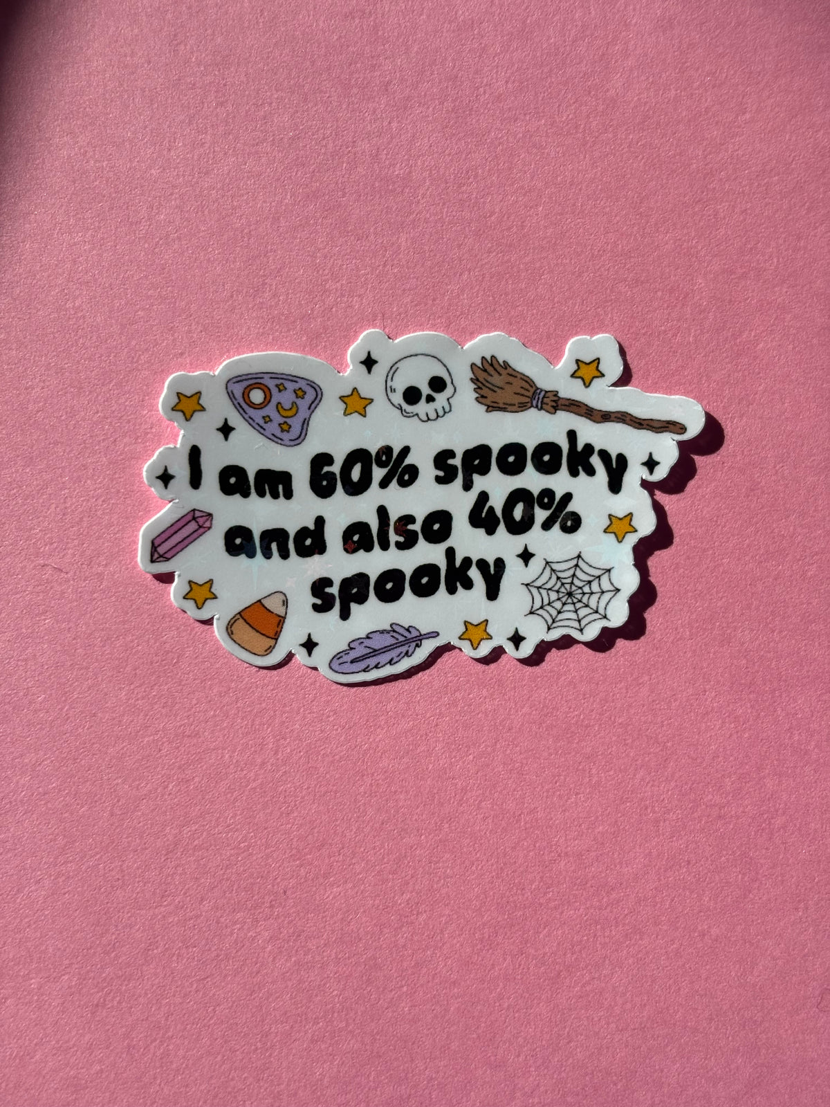 The Spooky Girl Sparkly Sticker Range