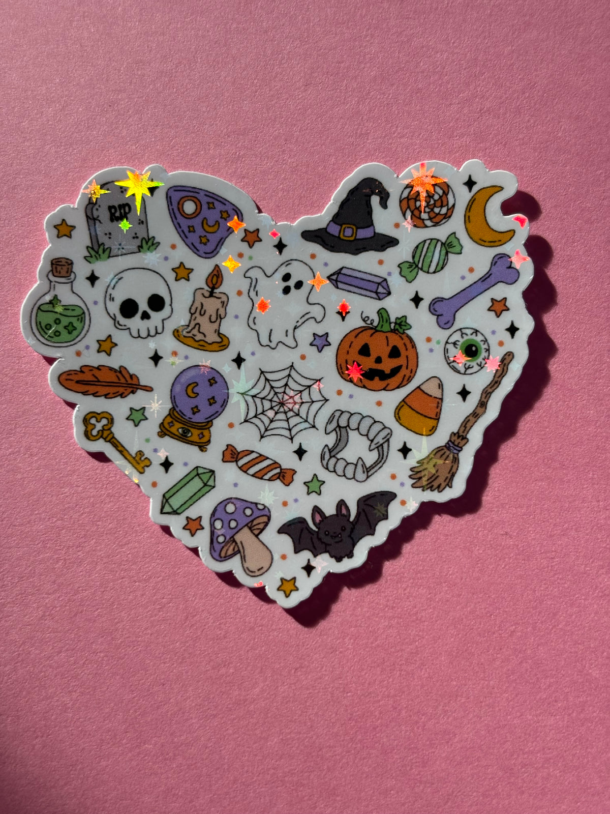 The Spooky Girl Sparkly Sticker Range