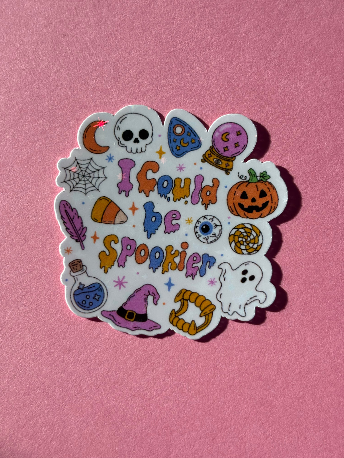 The Spooky Girl Sparkly Sticker Range